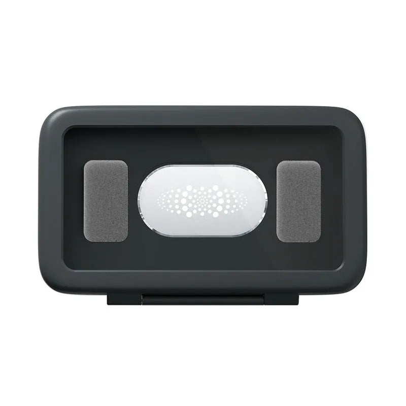Waterproof shower phone box with sensitive touch screen and anti-fog window in black plastic