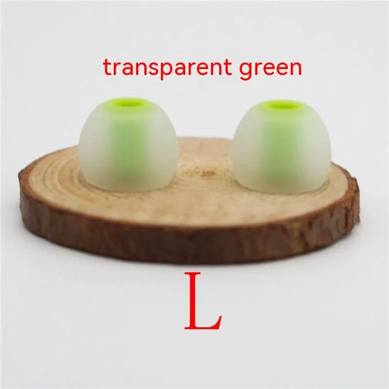 Two-tone silicone earphone sleeves for in-ear headphones with 3.8mm aperture