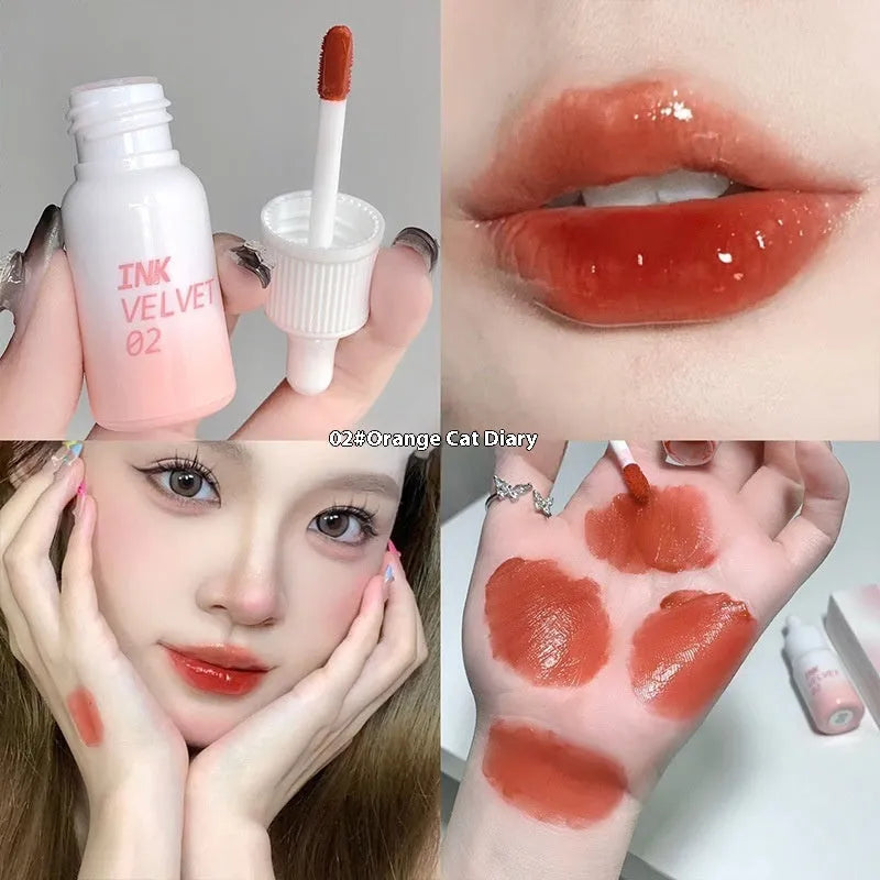 Mirror lip lacquer tube showing moisturising lip gloss with nonstick cup applicator in 3.5g size