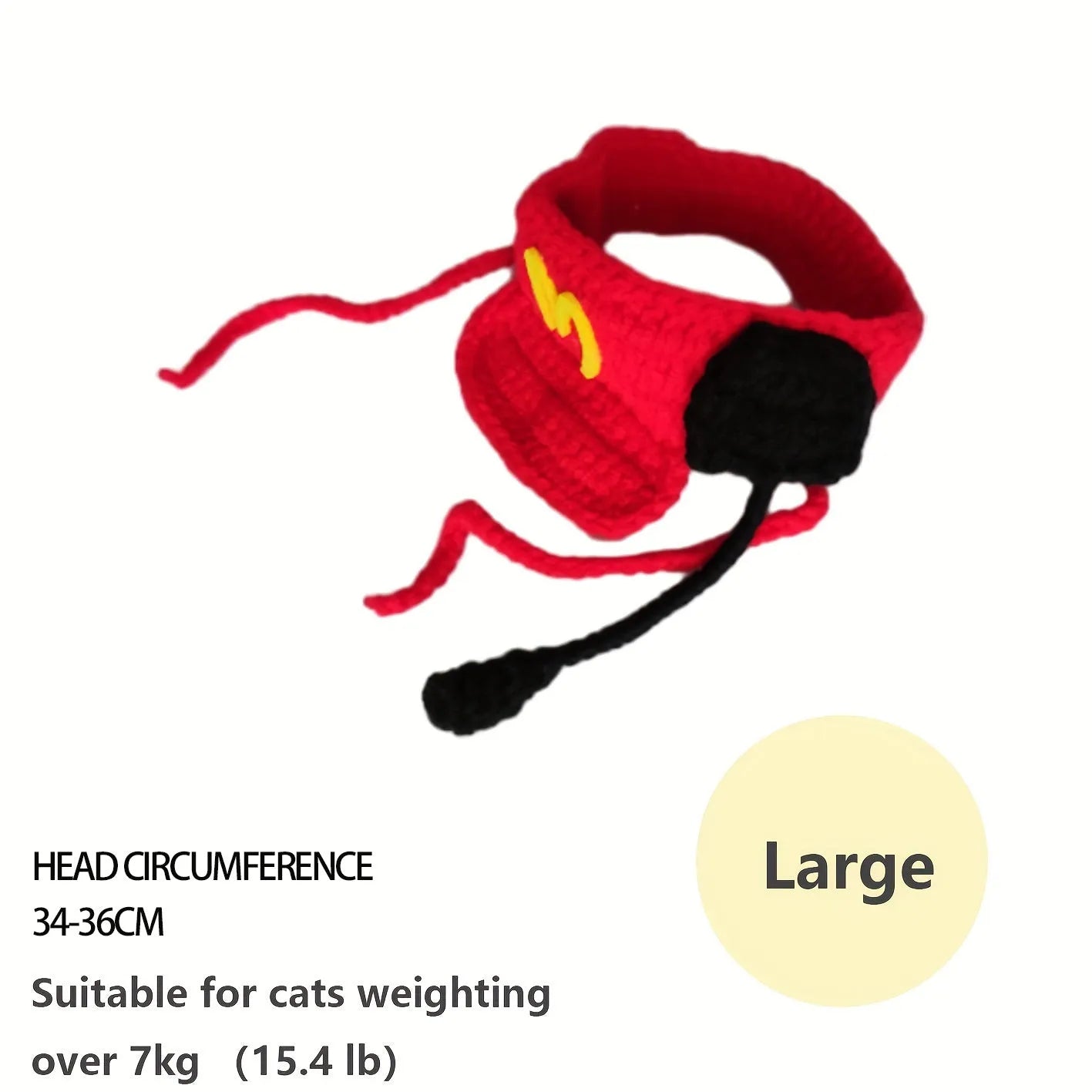 Handmade cat chef hat with cotton knitted sweater pet costume for small to medium dogs and cats