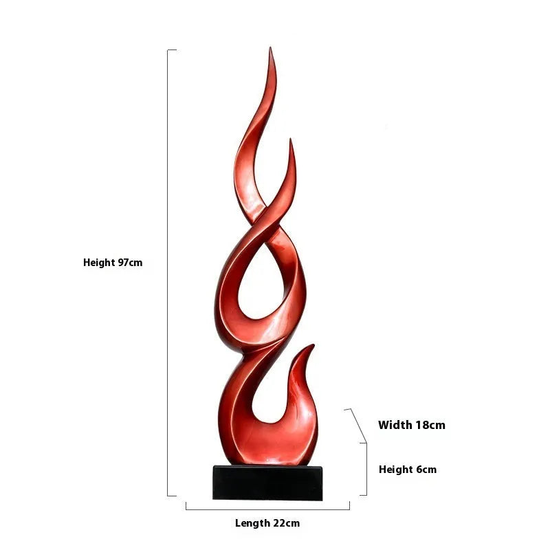 High-rise festival decoration ornament in resin and plastic with a modern simple design.