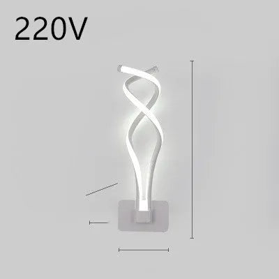 Nordic style LED wall lamp with a silicone shade mounted on a bedroom wall