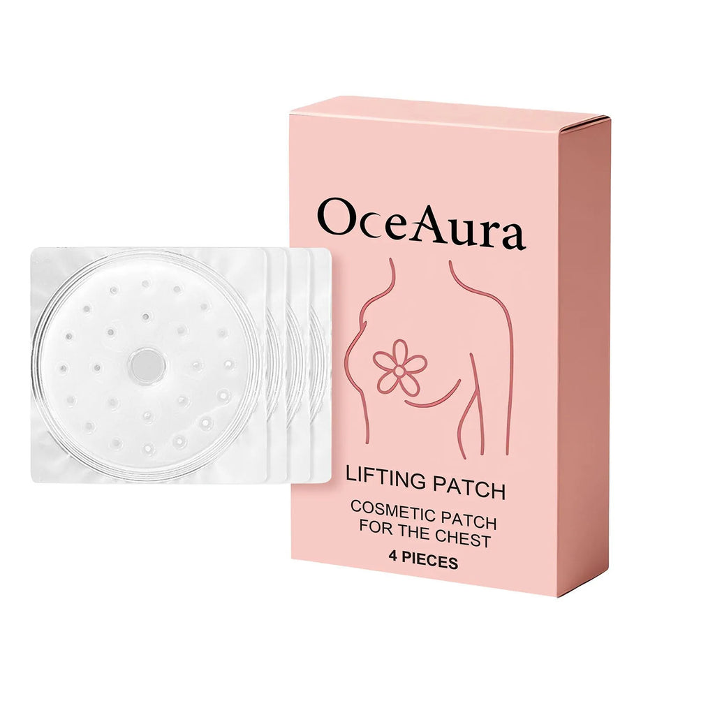 Chest nursing adhesive bandage for gentle skin nourishment, pack of 4 patches, for female body care