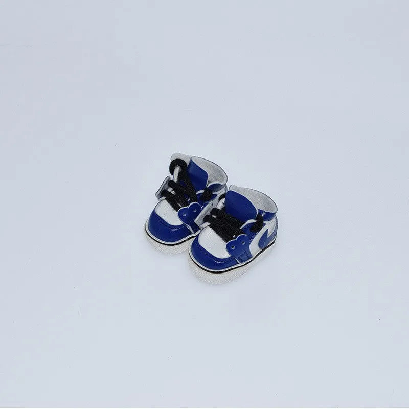 17cm fashion doll replacement shoes in multiple styles including black boots and pink heels