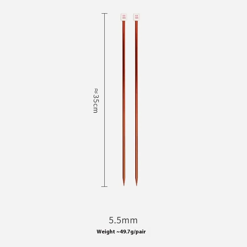 Crochet hook set showing 14 different sizes from 2.0mm to 10.0mm with lengthened design and caps