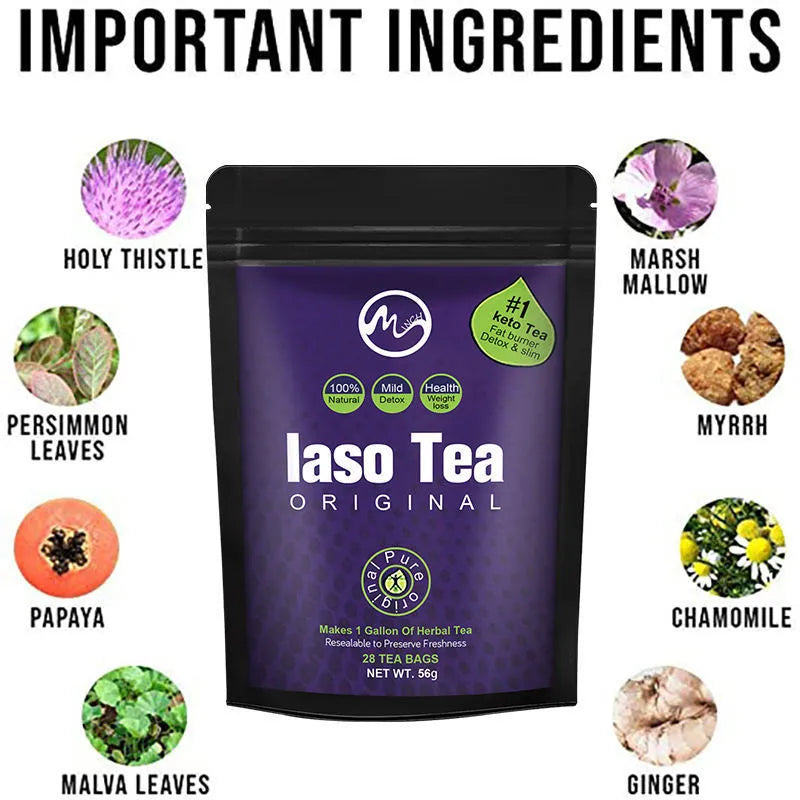 Single sachet of sugar-free instant slimming tea with cold soaking technology