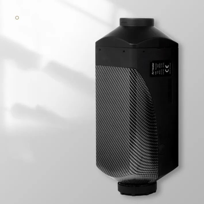 Diesel air heater system with fuel tank and installation components for vehicle cabin heating