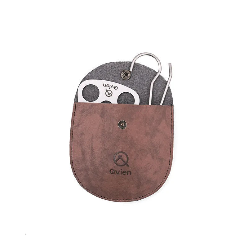 Silver stainless steel triangle hanging pot support with 118cm chain for camping outdoor cooking