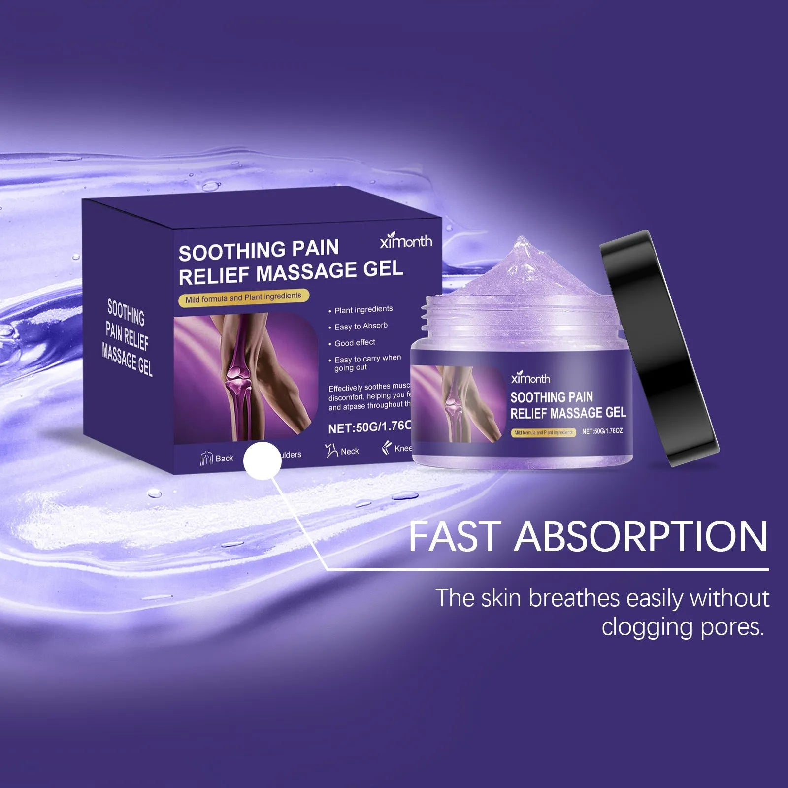 50g tube of body joint care gel for universal skin types