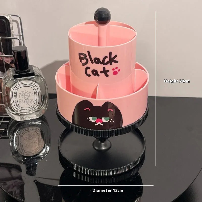 Rotating cosmetic brush storage barrel in Japanese style with 18L capacity