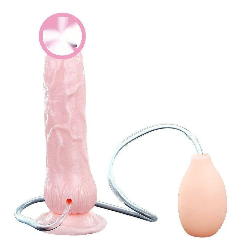 Strong suction cup female toy in flesh colour with 200mm length