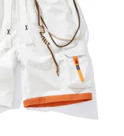 Men's plus-size loose-fit sports shorts in bamboo fibre, shown in a cropped straight-leg style.