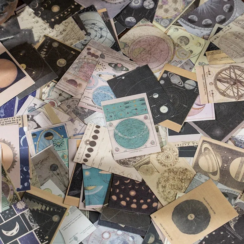Retro note stickers box containing 320 pieces with 4cm x 6cm sizing and Secret Land colour design