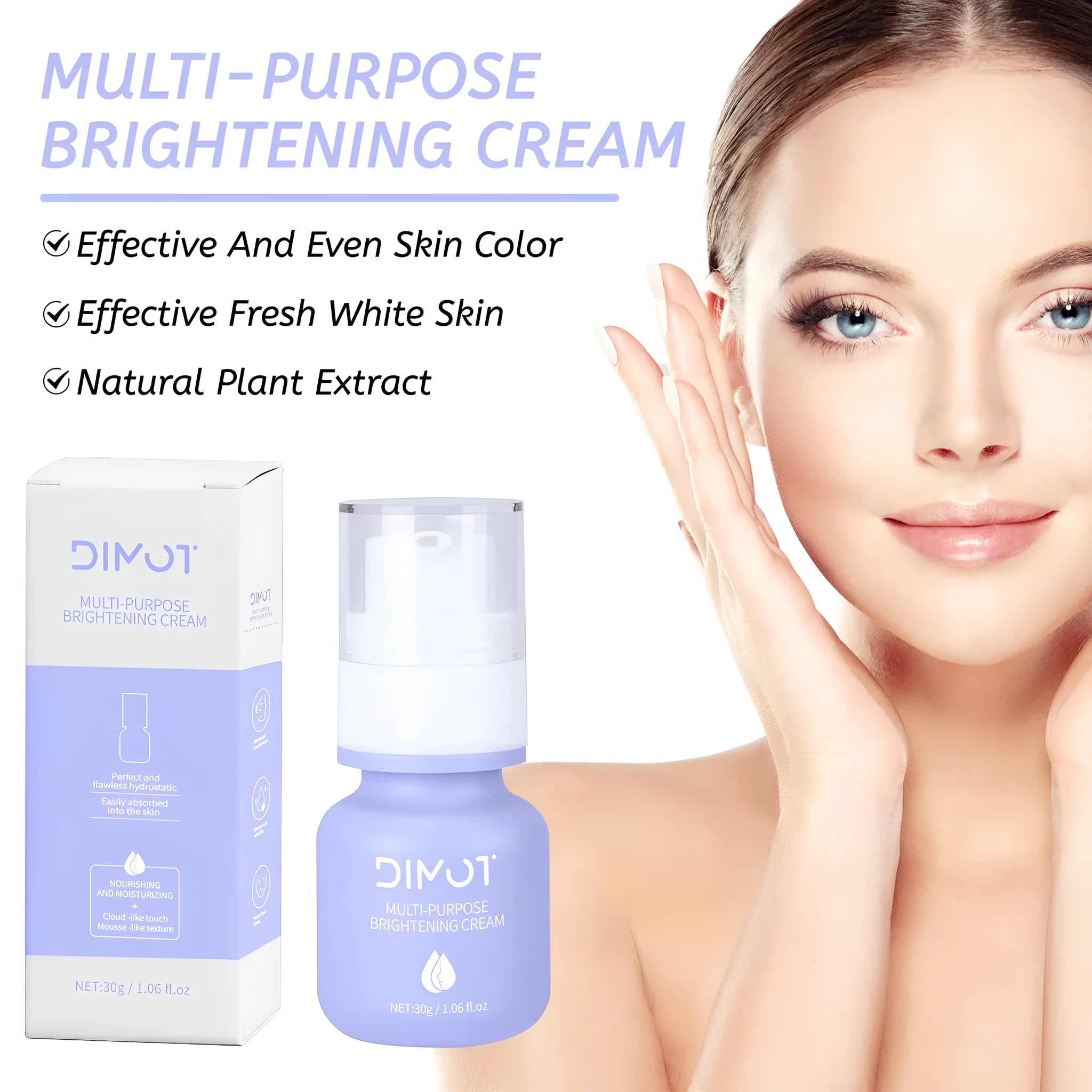 30ml moisturising cream in container labelled as make-up primer skin moisturising cream gentle care