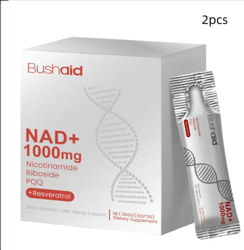 300g container of anti-aging liquid drink supplement with nicotinamide riboside and resveratrol