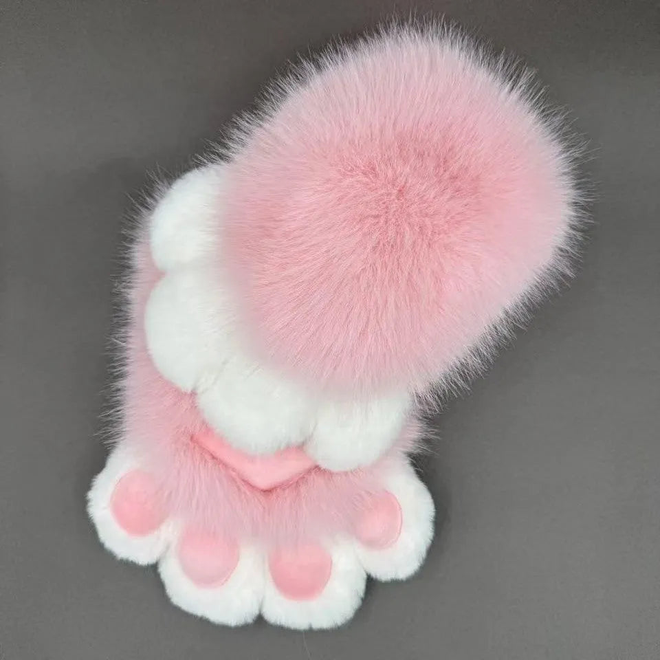 Colourful nylon animal claw cosplay gloves in free size with multiple colour options