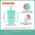 Oblique anti-choke drinking cup with handle and lid for bed use by elderly or pregnant women