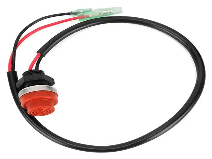 Yamaha outboard motor kill switch stop safety lanyard with rope.