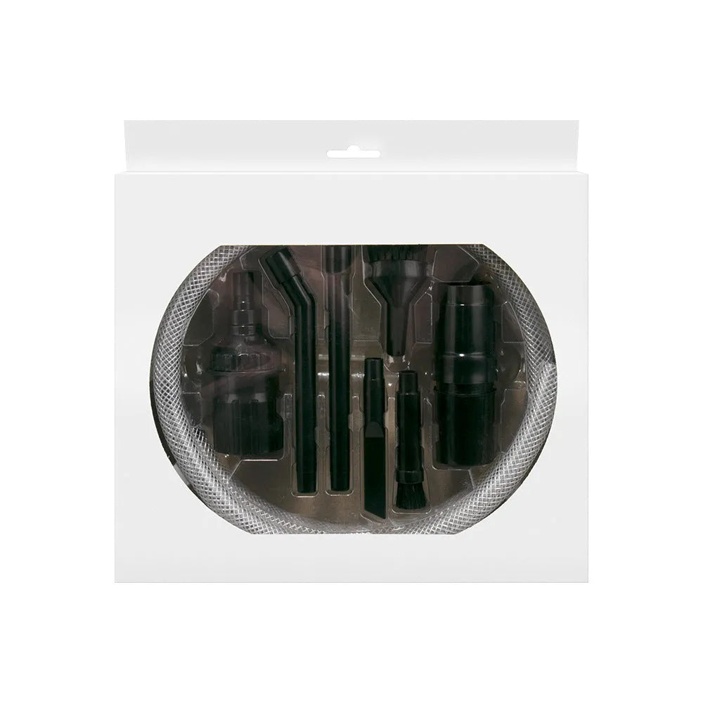Eight-piece vacuum cleaner small suction head accessory set for cleaning areas under 10 square metres.