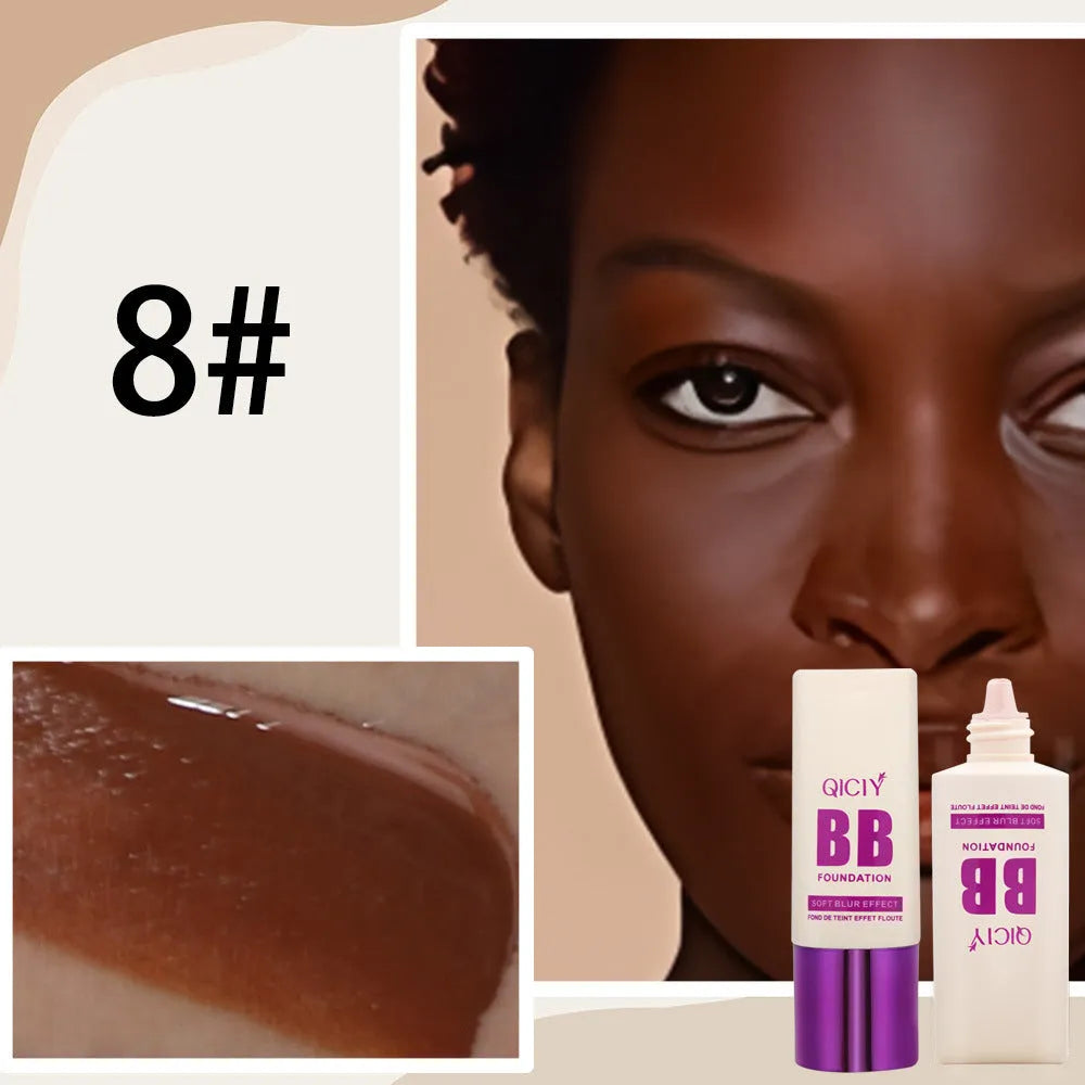 Feeding bottle applicator for 10-shade brightening BB cream liquid foundation concealer.