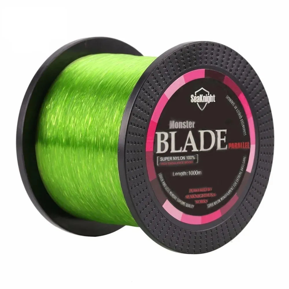 Spool of Seaknight1000 nylon fishing line in various colours and diameters for main line use.