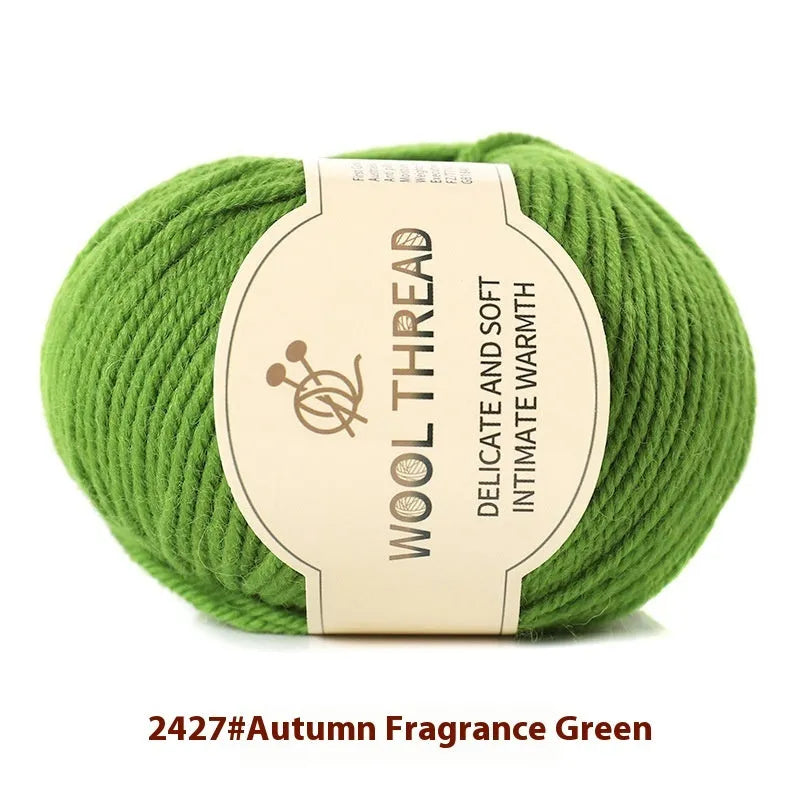 Roll of hand knitting wool yarn for baby garments in various colour options