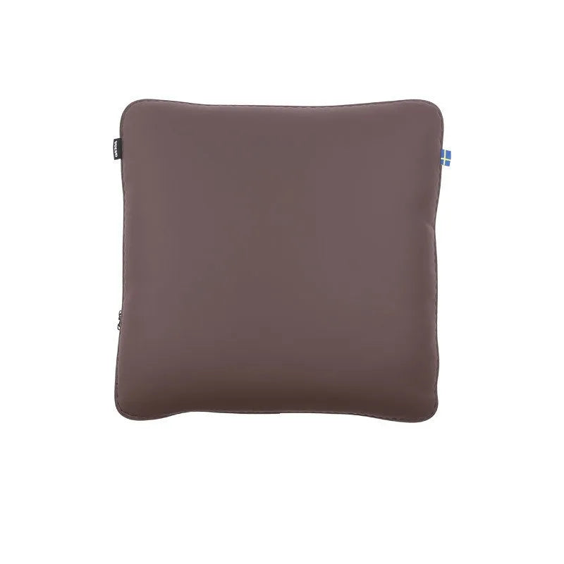 Volvo car headrest cushion and lumbar support pillow set in minimalist design with synthetic fibre filling