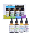 Vitamin C skincare four-piece set with four 30ml bottles for facial essence routine