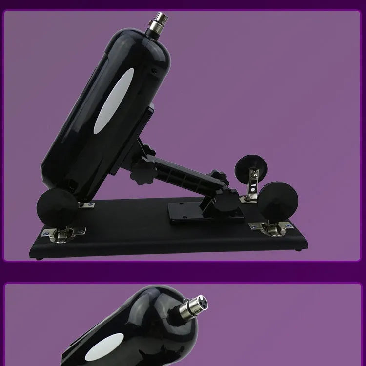 Bobb automatic telescopic thrusting sex toy in purple, black, or pink with 37cm length
