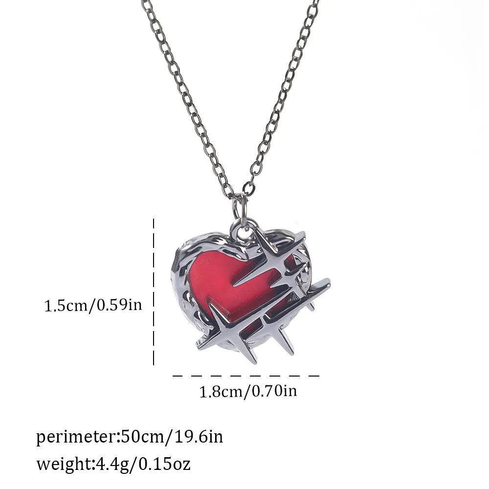 Dark Halloween necklace with spider bat pendant in zinc alloy with electroplated finish