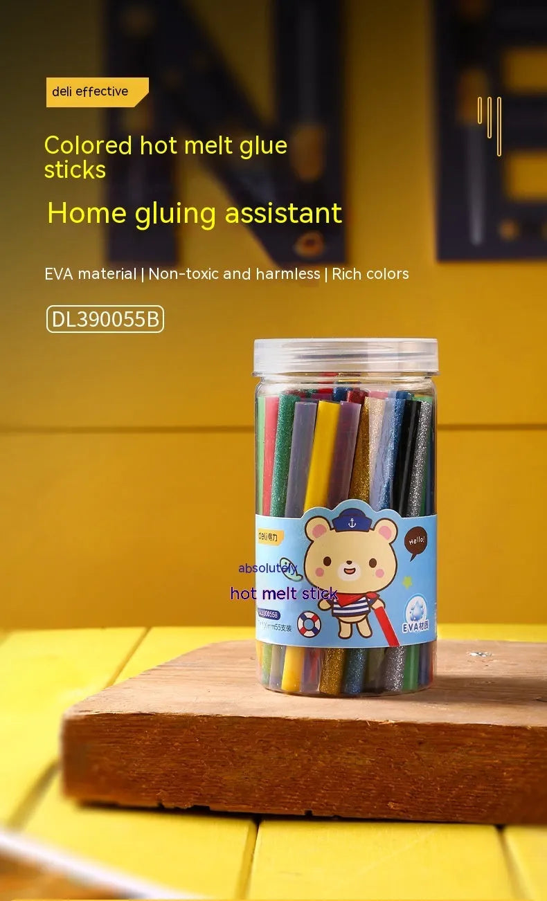 55 transparent hot melt glue sticks 7.0mm diameter for DIY glue guns