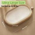 Large natural sisal cat scratching board with an attached lounging platform bed