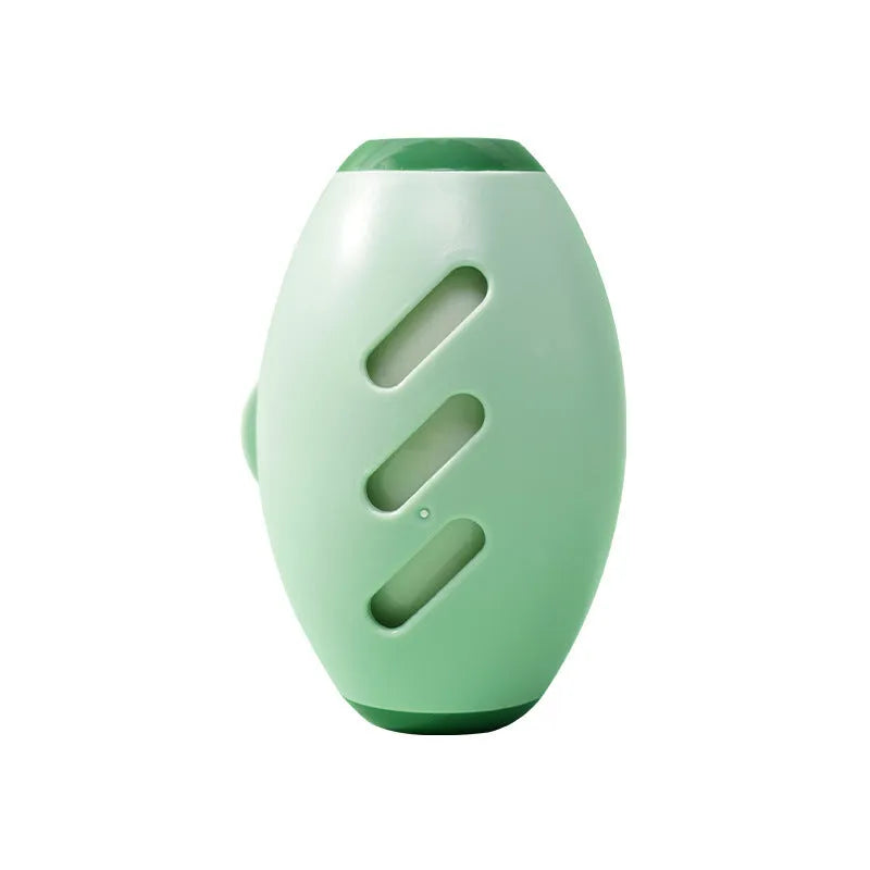 Green and white reusable gel lint roller balls for pet hair removal on fabrics