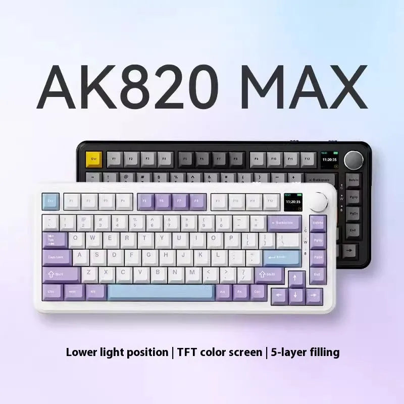 Black, grey, and yellow wireless mechanical keyboard with compact 75% layout and hot-swappable switches