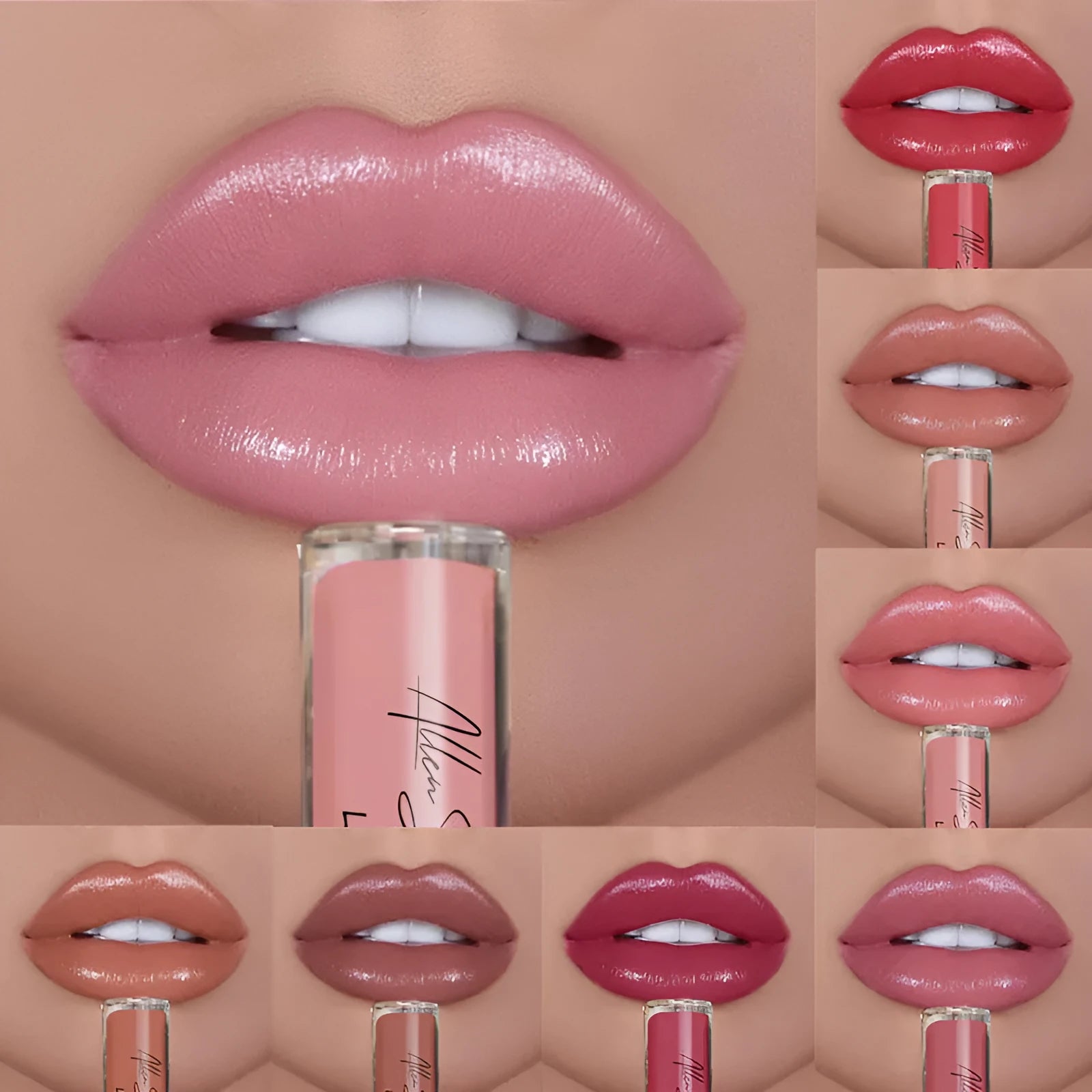 Silky cream texture lip gloss in multiple colours with mineral-based formula