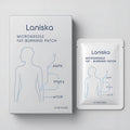 Micro Needle Grease Burning Patch 4 patches pack box with herbal extracts ingredients