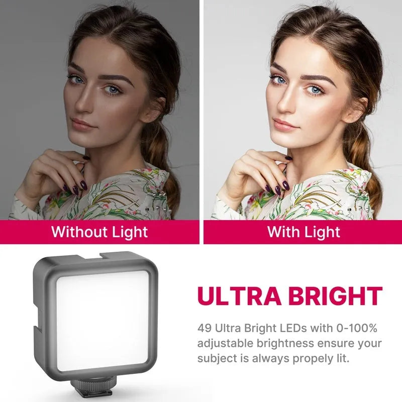 Multifunctional photography vlogging kit with a tripod in 2985 set colour for content creation.