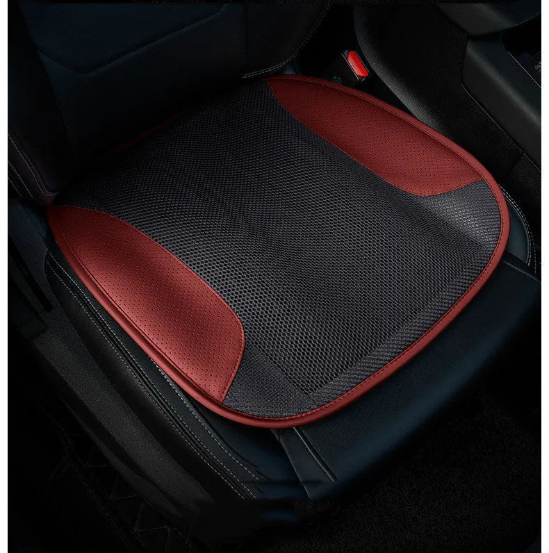 USB ventilated car seat cushion in multiple colours with cooling fans visible