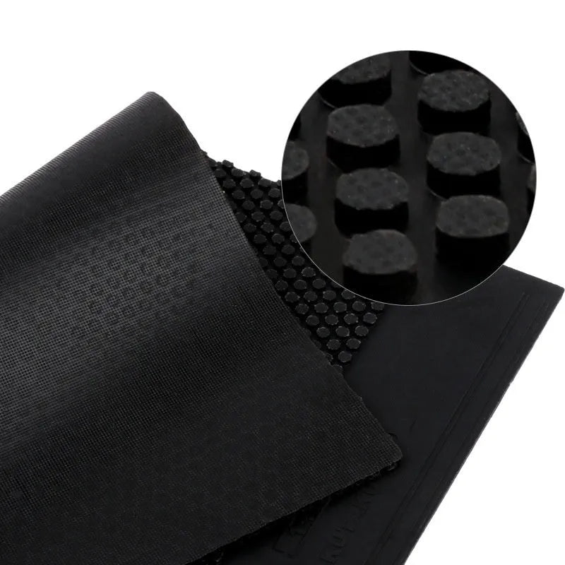 Table tennis rubber sheet with small pimpled texture in black and red colour options