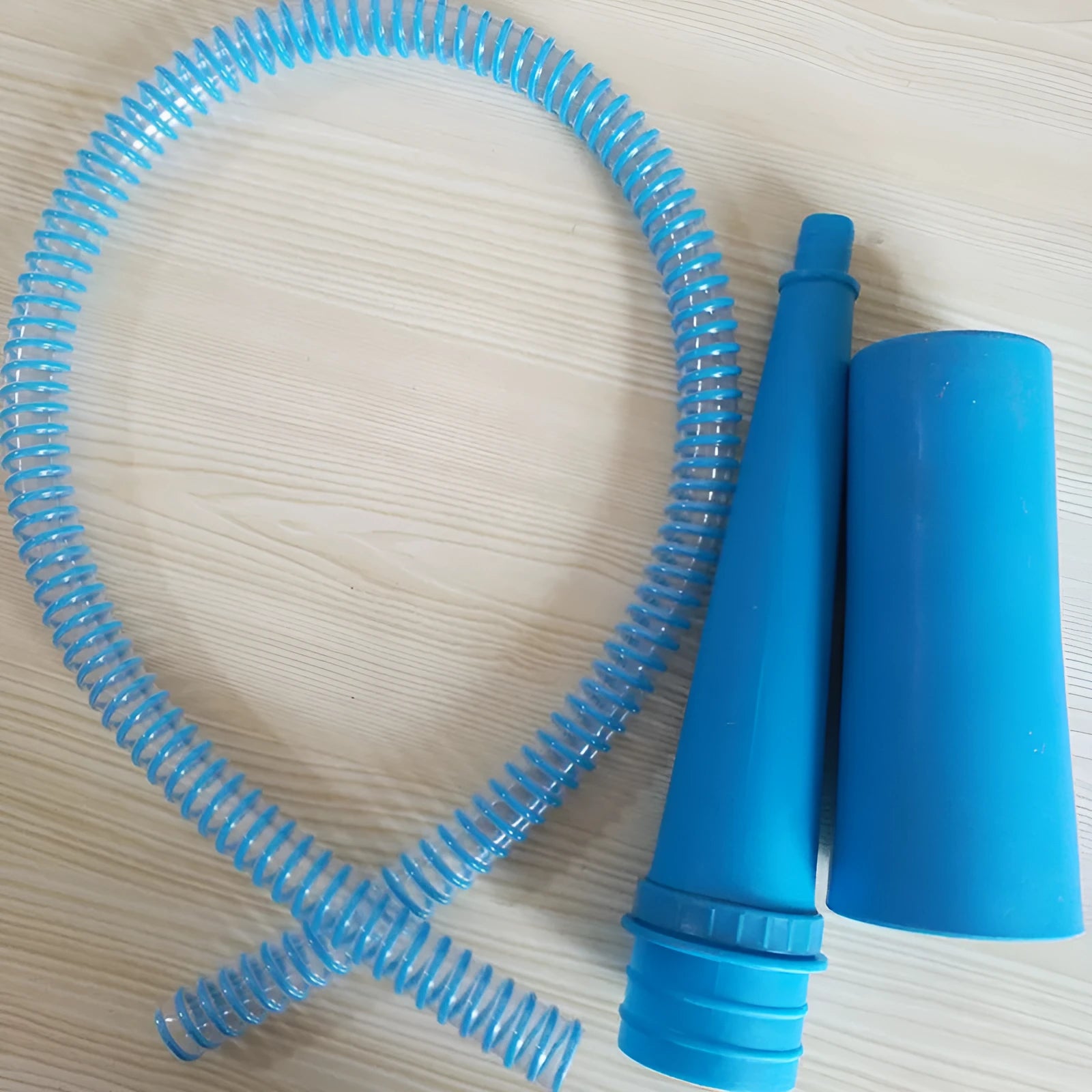 Blue plastic suction pipe vacuum attachment for washing machine dust cleaning with 114cm length