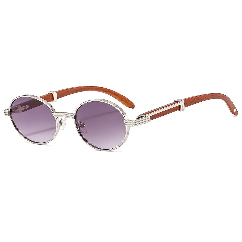 Fashion UV protection sunglasses with plastic frame and grey lens in gold finish