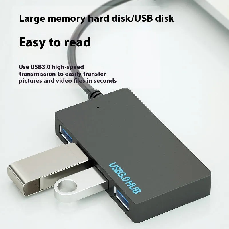Multi-computer USB extender with USB and Type-C interfaces showing 20cm cable and converter unit