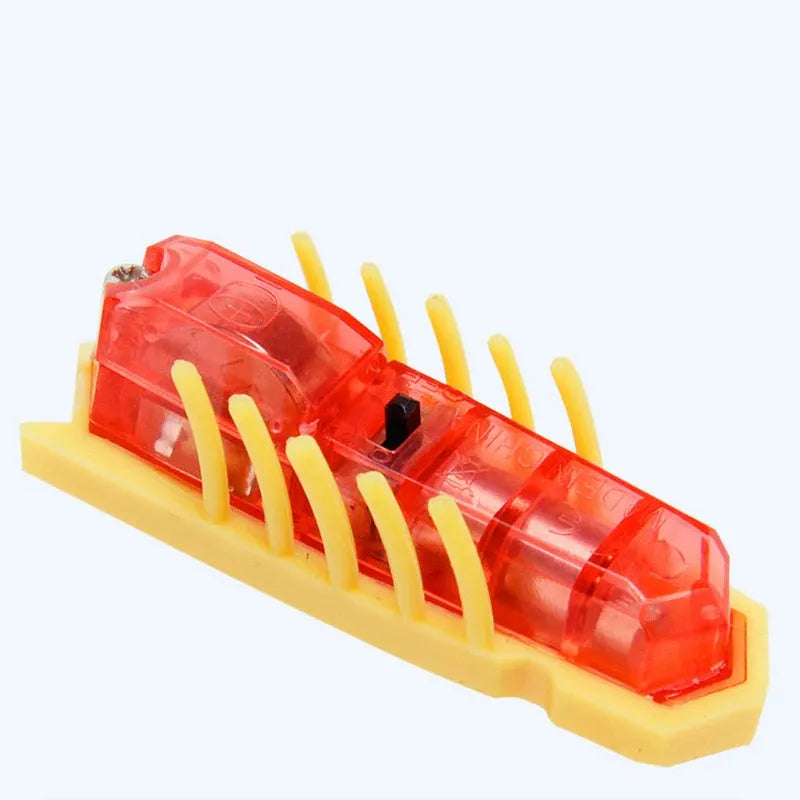 Small electric ladybird beetle toy for cats with automatic flip feature and crawling motion