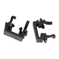 Black plastic LED headlight adapter for Ford vehicles measuring 30.7x10x26mm