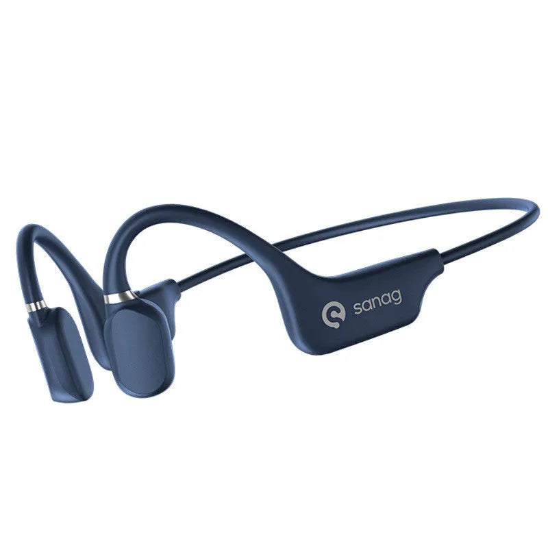 Bone conduction Bluetooth headphones with neckband in various colours for sports and running