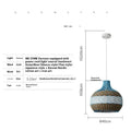 Woven vine Southeast Asian style pendant lamp with natural materials and warm white illumination