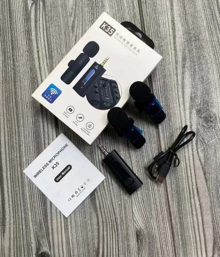 K-series collar clip microphone for wireless outdoor recording with multiple interface options.