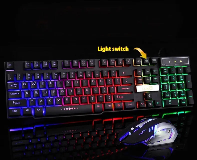 Glowing coiled USB cable with aviator connector for mechanical gaming keyboards