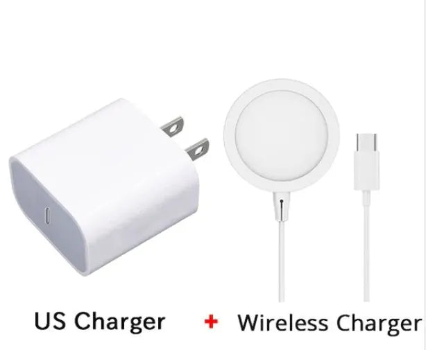 Magsafe magnetic wireless charger for iPhone 12 and iPhone 13 in metal construction