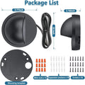 Platinum coloured low voltage outdoor step light with aluminium ABS PC construction